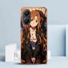 Чехол для телефона Sword Art Online Юки Асуна для Xiaomi Poco F7 Ultra X5 X6 X7 Pro M7 Redmi 15C 15 13C 13 12C 12 10C 10 10A 9 9C 9A 9