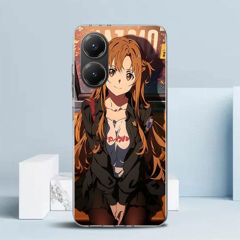 Чехол для телефона Sword Art Online Юки Асуна для Xiaomi Poco F7 Ultra X5 X6 X7 Pro M7 Redmi 15C 15 13C 13 12C 12 10C 10 10A 9 9C 9A 9
