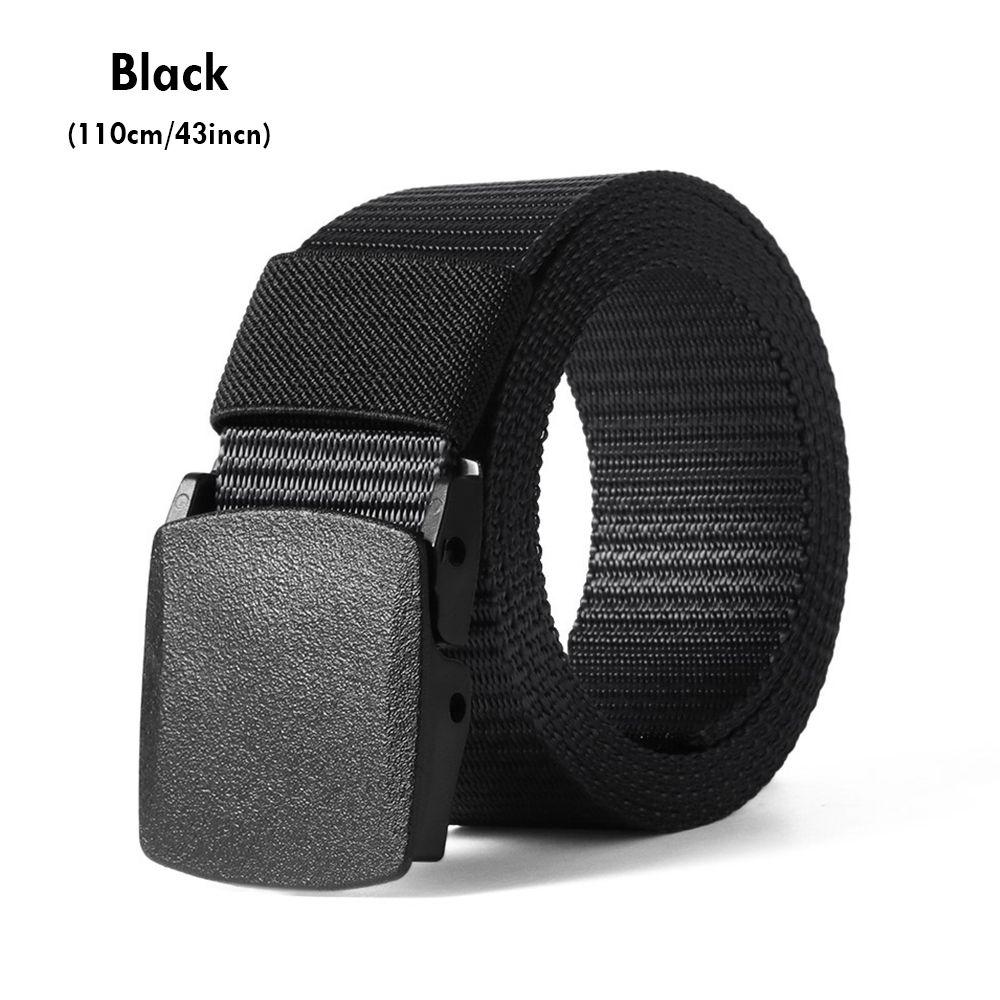 Casual Metal-free Security Check Tactical Waistband Nylon Waist Belt Military Web Belt for Fat Man