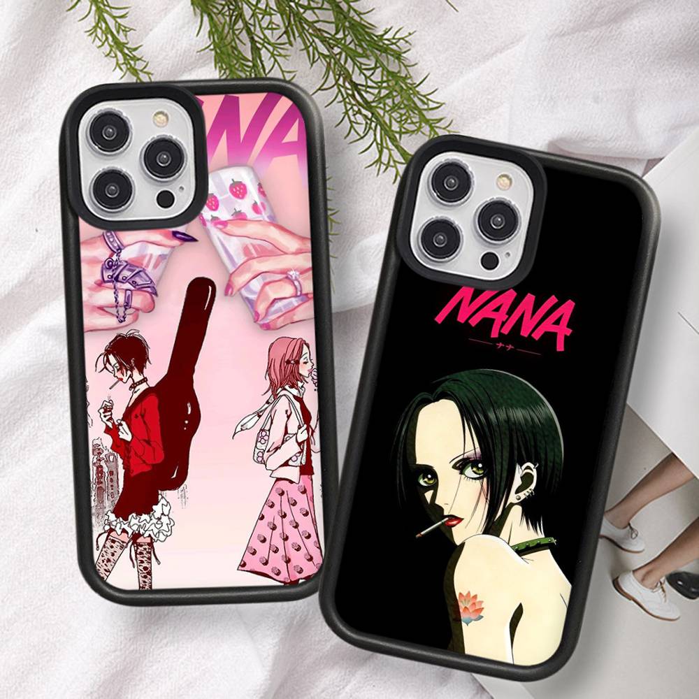 Крутой чехол для телефона с Наной Осаки из аниме Для iphone 11 12 13 14 15 Pro Max 17 16 Plus Жесткая задняя крышка из ПК+ТПУ