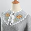 New Summer Floral Sweet Fake Collar Scarf for Women's Shirt Shoulder Shawl Neck Thin Shirt Detachable Collar Shawl