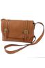 Shoulder Bag Genuine Leather Cube Brown [Dakota] Women's DA-1030305-40