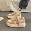 Thick-soled Muffin Shoes Women's New Casual and Versatile Sneaker Shoes In the Fall of 2025 Ins Trend Increase In White Shoes