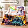 Chainsaw Man Custom Name Flannel Throw Blanket Soft Warm for Sofa Bed Indoor Home Use