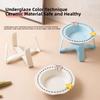 Anti Slip Cat Food Water Bowl Anti Vomiting Elevated Pet Feeder Bowl Ceramic Cat Bowl  Pet Supplies