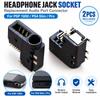 2PCS Black Headphone Jack Socket for PSP 1000/PS4 Slim/Pro Game Console Repair Part