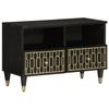 VidaXL TV Cabinet 70x33x46 Cm Solid Mango Wood, TV Stand, Media Cabinet, Hi-Fi Cabinet, TV Unit, Multimedia Furniture, 358321