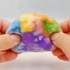 Gradient Colors Rainbow Crispy Balls Soft Decompression Pinch Toy  Office Home Relaxation