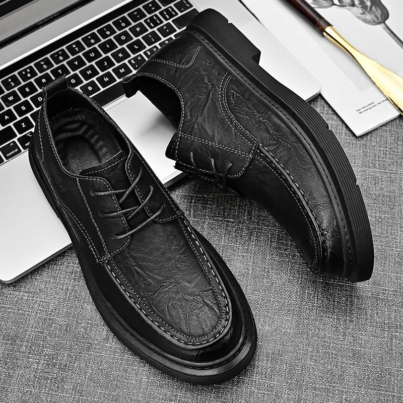 Мода Винтаж Стиль Мужские Повседневные Кроссовки Натуральная Кожа Мужские Оксфорды Туфли Новая Мода Удобная Деловая Обувь Официальная Обувь Для Вечеринок