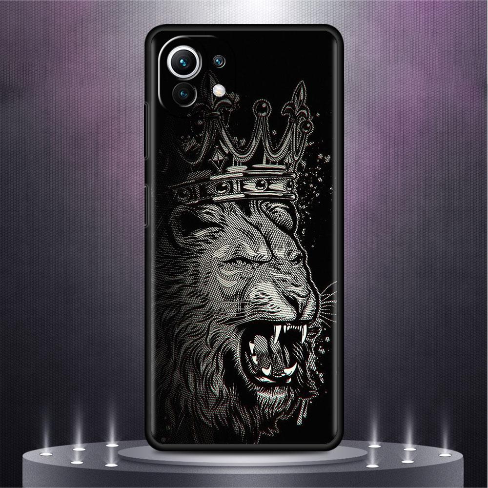 Чехол для Xiaomi Mi Poco X3 NFC M4 F3 C40 11 11T 10T Pro 12 9T 9 10 Lite Задняя Мягкая Крышка Телефона Лев Волк