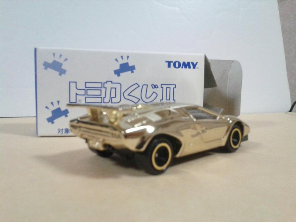Распроданный лотерейный билет Tomica Lamborghini Countach LP500S, позолоченная версия, сумасшедший мини-автомобиль, круглый чехол, в комплекте доставка со склада Amazon