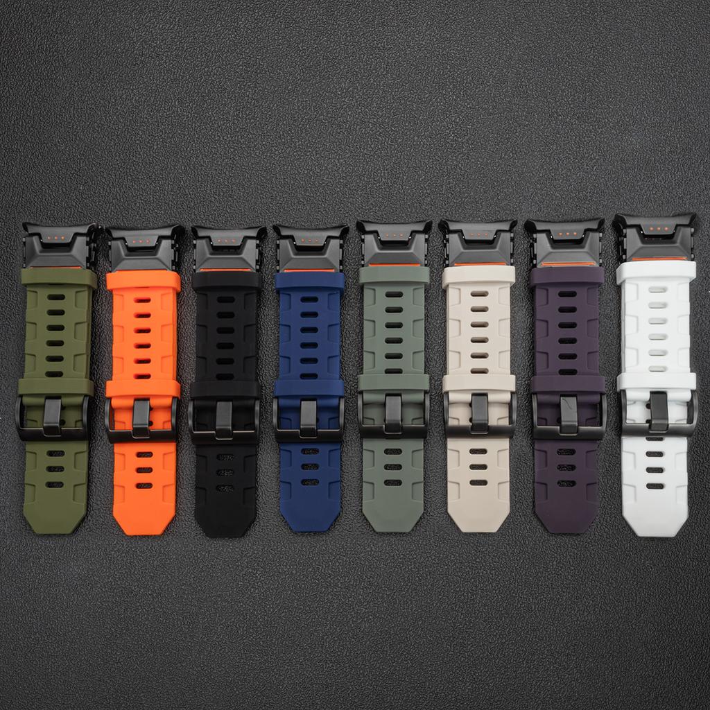 Мягкий силиконовый ремешок-петля для Samsung Galaxy Watch Ultra 47 мм, роскошный мужской спортивный ремешок Galaxy Ultra 2025, браслет с изогнутым концом без зазора