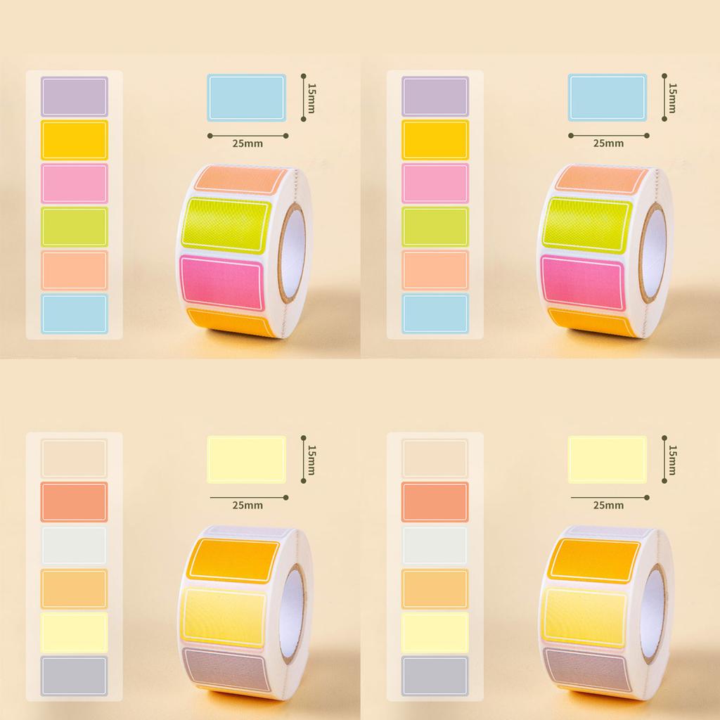 Водонепроницаемые самоклеящиеся этикетки для организации дома, офиса, школьных принадлежностей с износостойким дизайном
