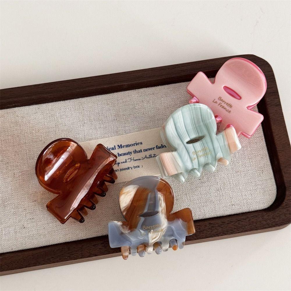 Korean Style French Shark Clip Sweet Mini Hair Crab Clip Acetic Acid Hair Claw Hair Accessories