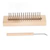 Wooden Knitting Loom with Loom Hook Wooden Knitting Loom Set for Scarf Sock Hat Shawl Tapestry DIY