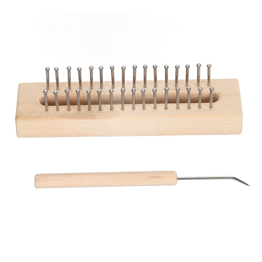 Деревянный вязальный станок с ткацким крючком Деревянный вязальный станок для шарфа, носка, шали, гобелена своими руками