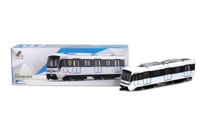 Масштаб Tiny City Китай Чэнду Поезд метро Литая модель автомобиля 1/120 (Платформа 7)