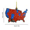 Карта выборов в США 2025 года, акриловое украшение, карта президентских выборов, президент снова победил, украшение для выборов, украшение на рождественскую елку