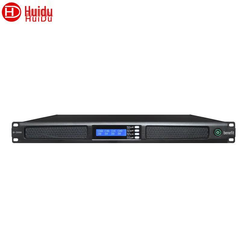 HuiDu D-3000 1U DSP Digital Power Amplifier (CN version)