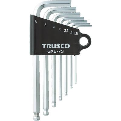 TRUSCO Набор из 7 шестигранных ключей с шаровым наконечником, Штук, GXB-7S
