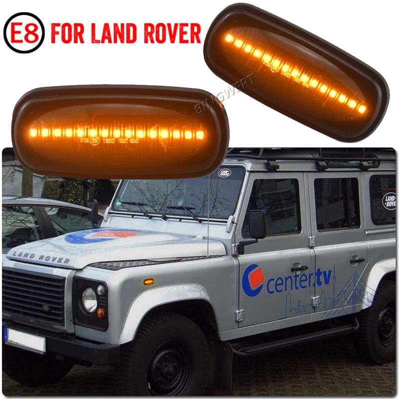 2 шт. Светодиодный боковой габаритный фонарь, указатель поворота для Land Rover Defender TD5 98-15 Freelander 1 02-05 Discovery 2 99-04