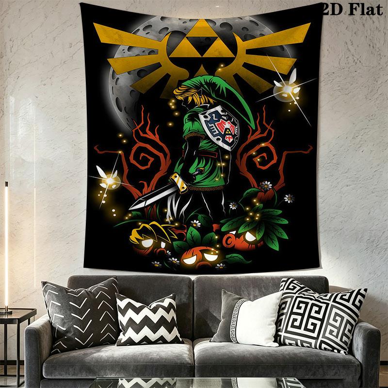 Action-packed adventure Wall Hanging Printed Fabric Blanket Decorative Tapestries for Bedroom Living Room Home Decor
