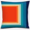 Retro Rainbow Geometric Color Series Pillow Cover Gift Home Office Decoration Pillow Bedroom Sofa Car Cushion Cover