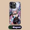 ReZero Emilia Вайфу Стеклянный Чехол для Телефона MagSafe для iPhone 17 16 15 14 13 12 11 Air Pro Max Plus Mini Цветной Чехол