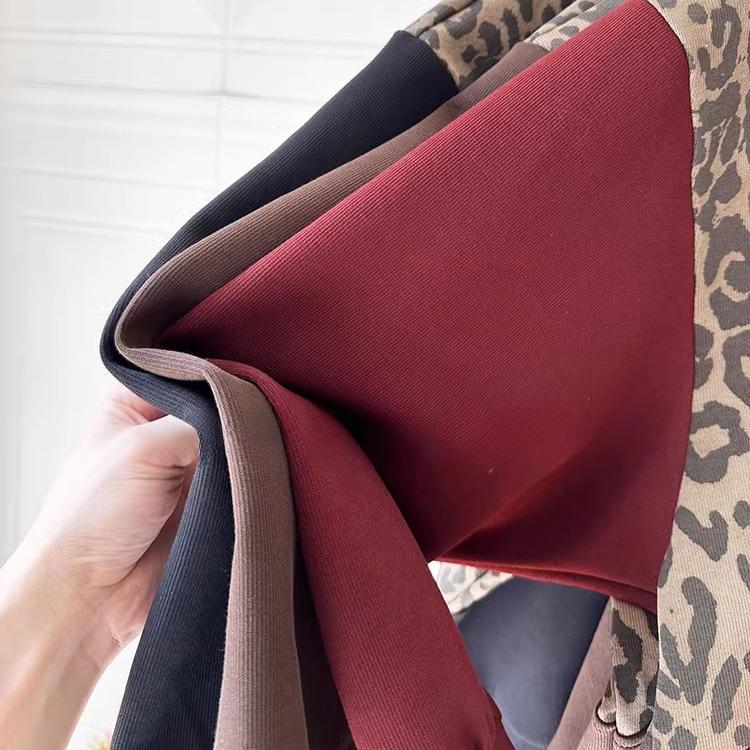 Dimanaf Новинка 2024 года, женские толстовки и свитшоты с леопардовым принтом, осенние базовые топы, футболки, новые