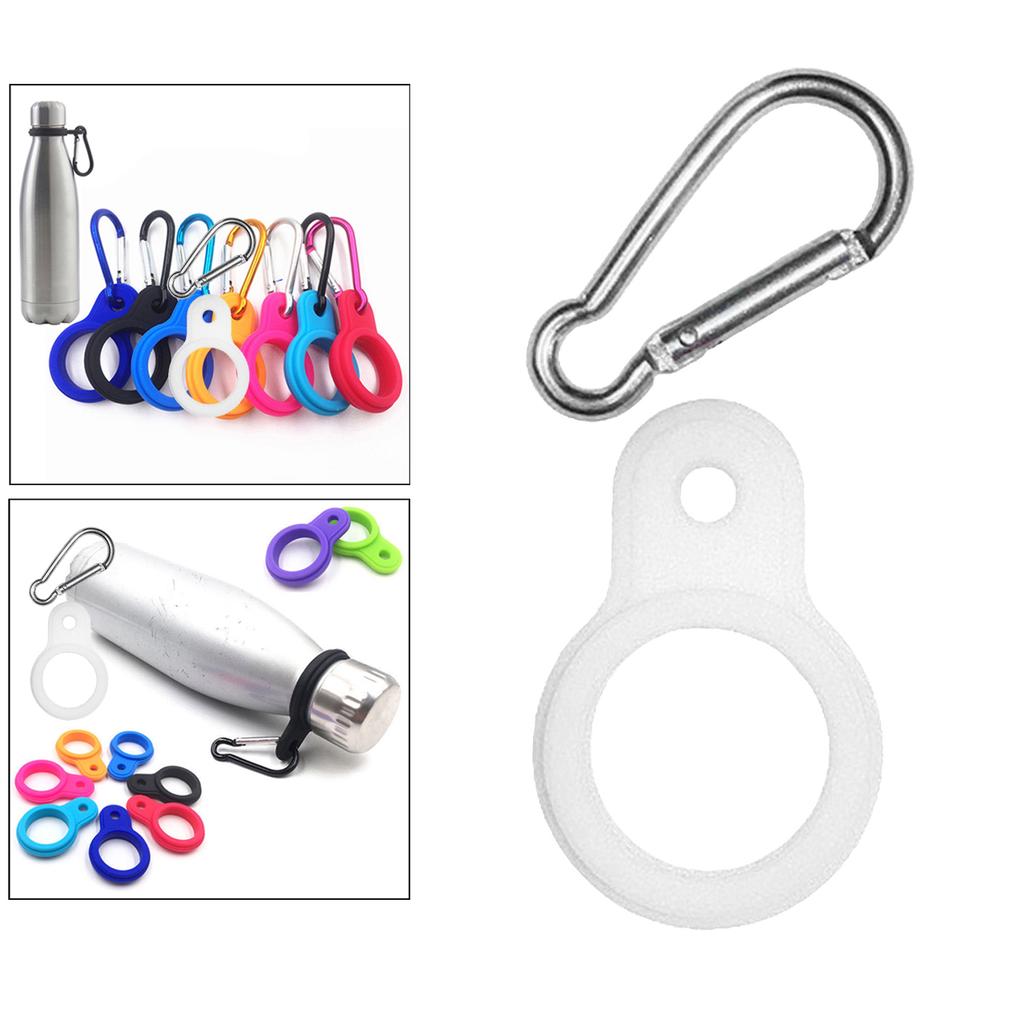Пряжка для бутылки с водой, карабин, зажим, держатель для напитков, крючок, черный