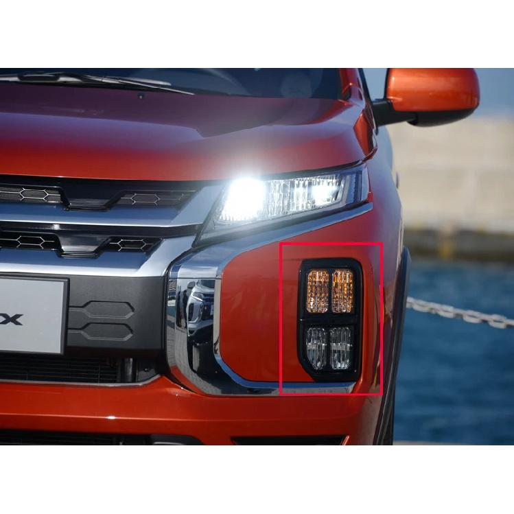 For Mitsubishi RVR ASX Outlander Sport ES ABS Chrome Front Fog Light Lamp Cover Trim Molding Bezel Garnish Sticker