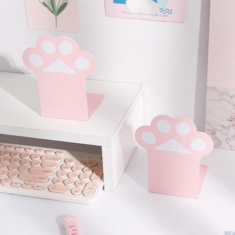 Кошачьи лапки Книжные подставки Прочные Нескользящие Подставки для книг для Книжной полки Спальни 2 шт.