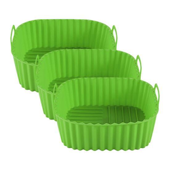 Силиконовая корзина для аэрофритюрницы - Многоразовая, Антипригарная, Не содержит БФА, Термостойкая с ручками