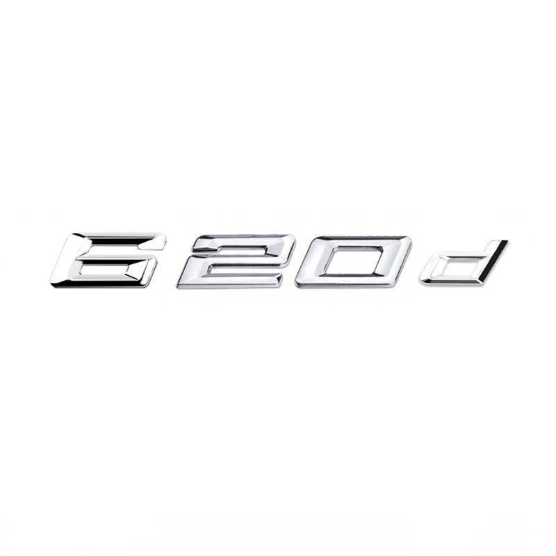 Car 3D ABS Trunk Letters Logo Badge Emblem Styling Decals Sticker For BMW 6 Series 620d 630d 640d E63 E64 F06 F12 F13 G32 tv2