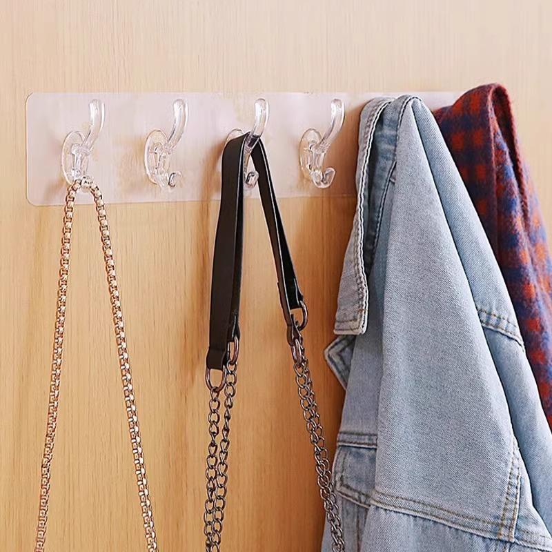 Non-drilling Strong Storage Wall-mounted Hook Traceless Load-bearing, Anti-drop Bathroom and Kitchen Sticky Hook