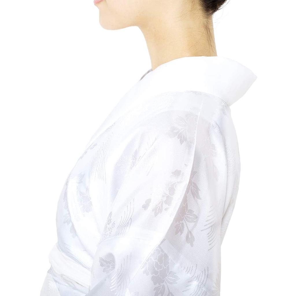 Стирающееся кимоно Nagajuban с полуворотником Белая одежда Nagajuban [KYOETSU] Женское Женское (Не удалено, Белый, BL)
