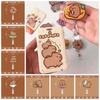 ID Card Clips Capybara Badge Reel Cartoon Hospital Badge Holder Name Card Holder  School Supplies