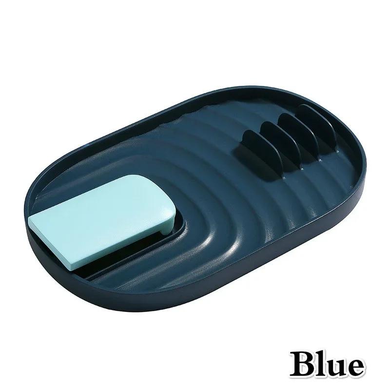 Пластиковая подставка-подставка для крышек кастрюль и сковородок, держатель для ложек, кухонные инструменты, кухонный держатель для ложек, пластиковая складная подставка, кухонные гаджеты