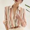 Women's Blusa Mujer Spring Autumn Blouses Fashion Trendy Print Ladies' Button-Down Shirt Work Casual