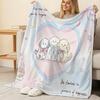 Soft Flannel Fleece Blanket Cute Dog Series, Breathable Warm Cozy Throw for Home Naps, Halloween & Christmas Decor