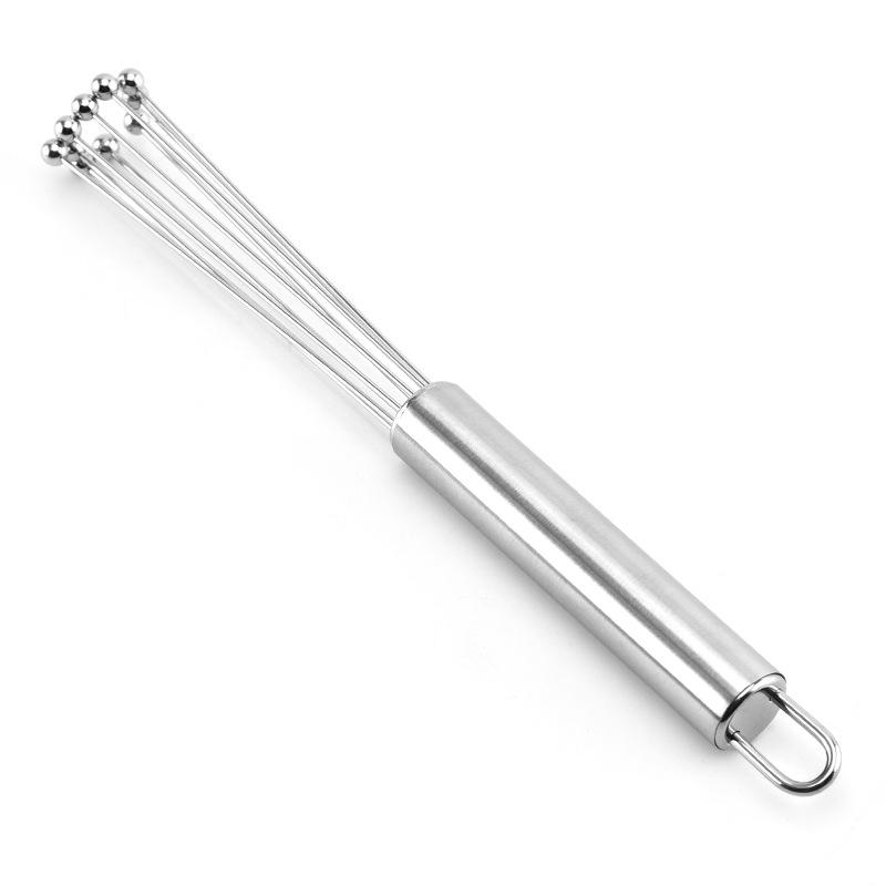 Whisk Kitchen Hand Holding Stainless Steel Ball Eggbeater Mixing Tools