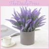 Искусственное растение лаванда с горшком для декора дома и офиса Романтическая композиция для стола