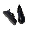 Leather Platform Loafers Women's Shoes 2025 Spring and Summer New Popular Height Increase Small British Style Small Leather Shoes Single Shoes