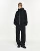 Songzio Songzio Homme Cocoon Anorak Hooded Zip-Up Black Si2Ts248Bk