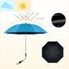 Protective Umbrella Baby Strollers Sun Blocker Flexible Angles for Strollers, Sun Safe Fabric Effortlessly Attachment