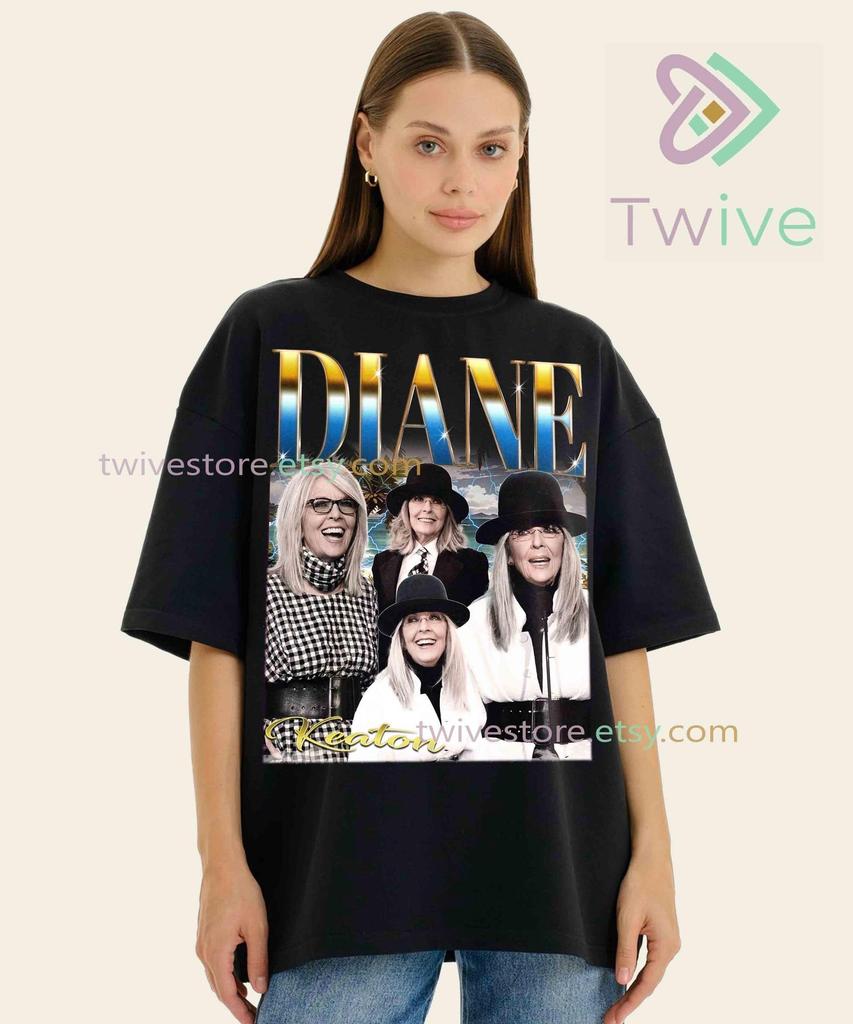 Diane Keaton Bootleg Graphic T-Shirt, Retro 90s Y2K Vintage Style Tee for Movie Fans, Aesthetic Unisex Shirt, Shirt for Movie Lovers