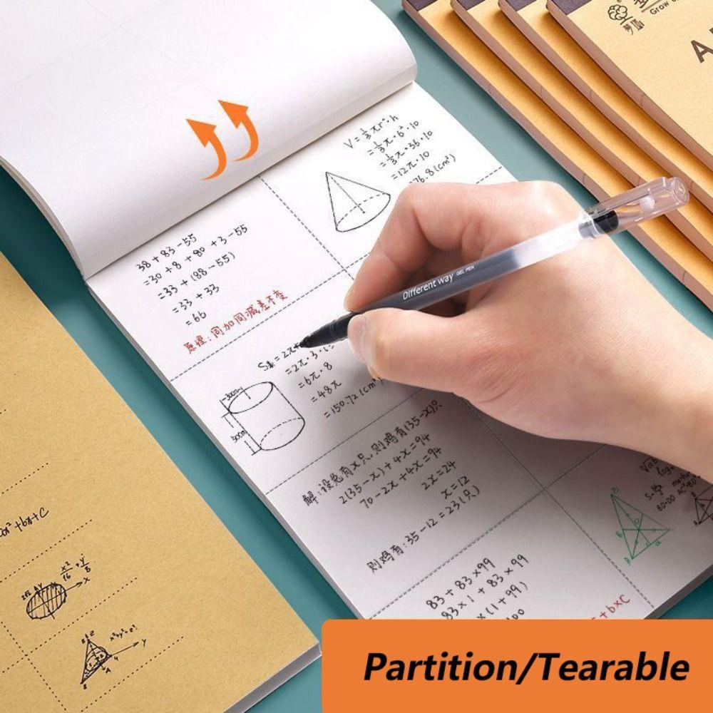50/100 Sheets Thickened Draft Paper Partition/Blank Painting Sketchbook Simple Notebook Gift