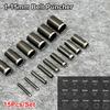 15Pcs/Set Durable 1-15mm Belt Puncher Hollow Round Chisel Punching Head DIY Roll Pin Pack Leather Craft Tool