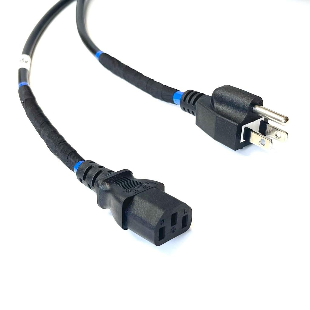 NUDE CABLE Кабель питания для электрической бас-гитары 125 В 7 А 3-контактный D-Tune Type-B 1,5 м