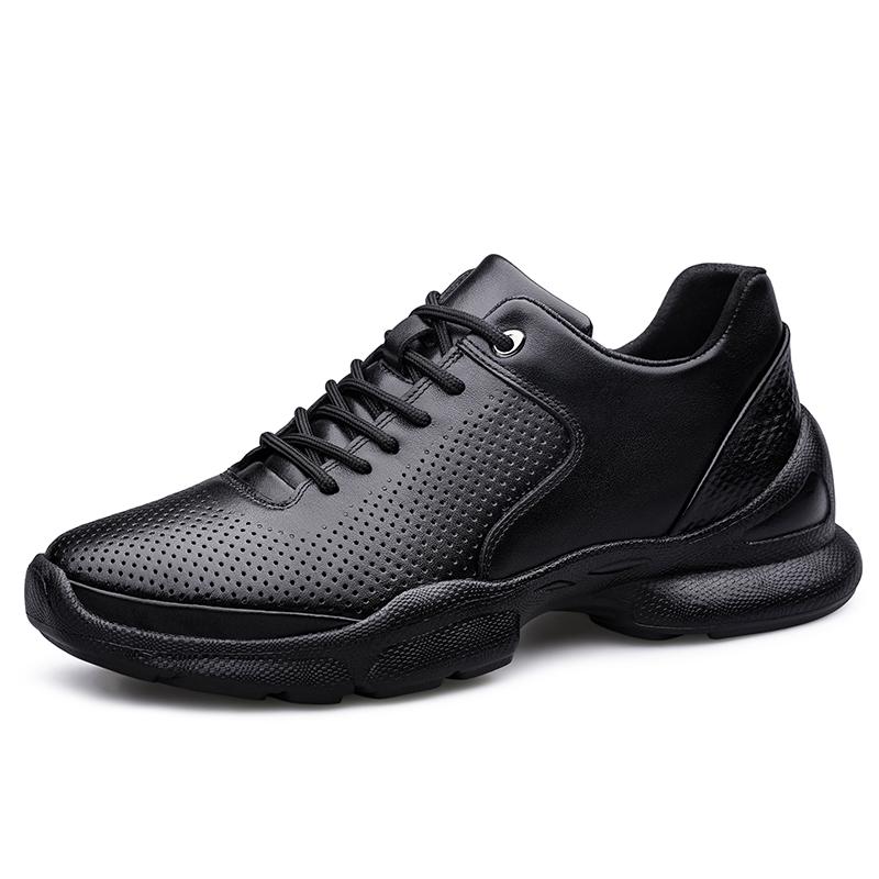 Fashion Genuine Leather Men's Shoes Comfortable Casual Shoes for Men Autumn Solid Male Sneakers Non-Slip Sports Shoes Treking Footwear